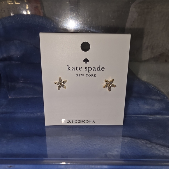 Kate Spade Gold Cubic Zirconia Earrings - Picture 3 of 5